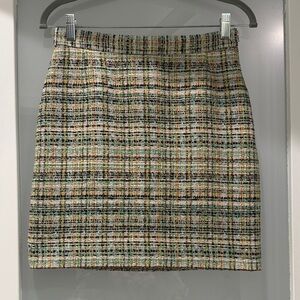 Multicolor Tweed Skirt